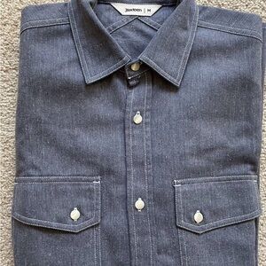 3sixteen Men's Cerulean Western Shirt Medium
